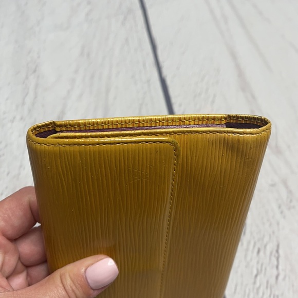 Auth Louis Vuitton PTI Clutch Wallet Yellow Purple - Picture 5 of 13